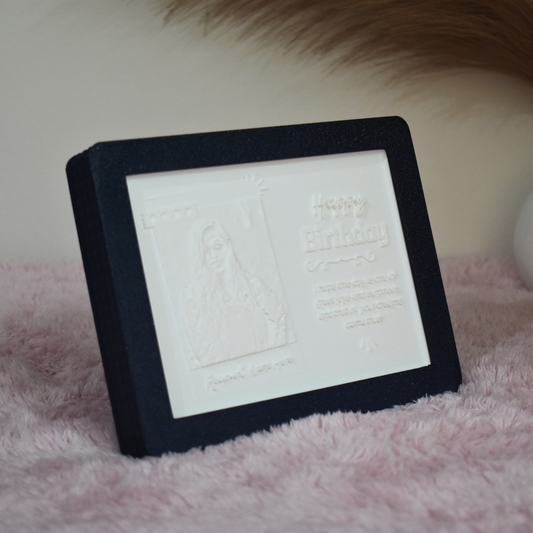 Birthday Photo Lithophane Frame With Personalized Name & Photo For Her