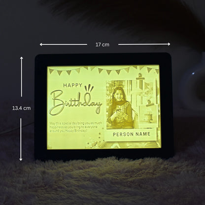 Birthday Photo Lithophane Frame - A Personalized Birthday Gift For Her