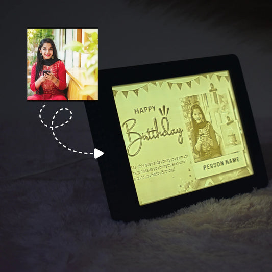 Birthday Photo Lithophane Frame - A Personalized Birthday Gift For Her