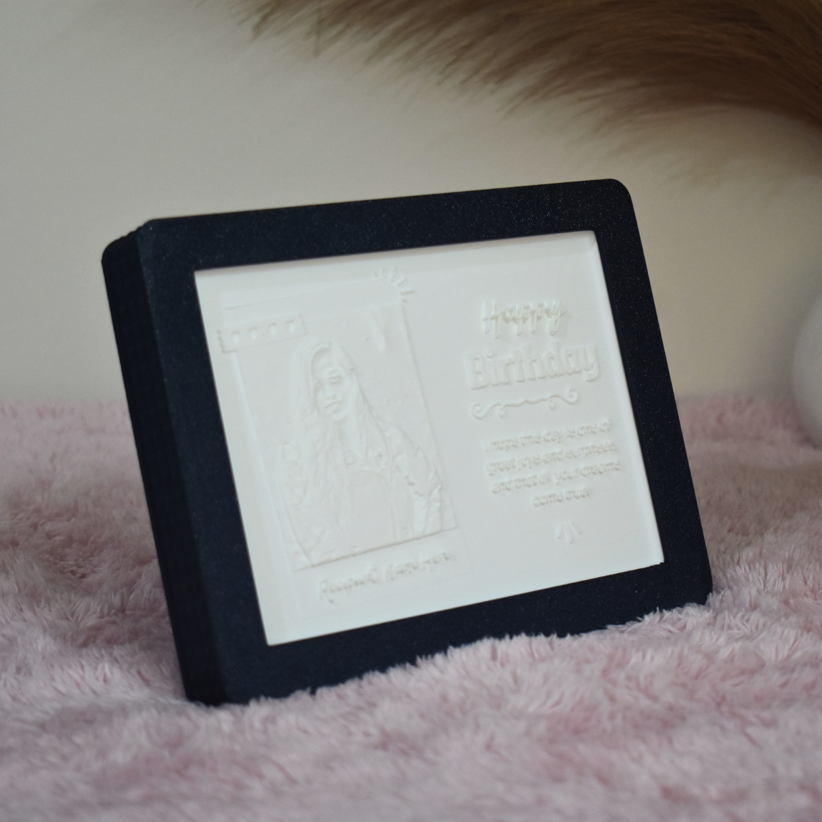 Birthday Photo Lithophane Frame With Personalized Name & Photo For Her