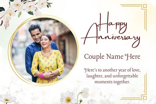 Anniversary Memory Lithophane Frame - Personalized Photo & Names