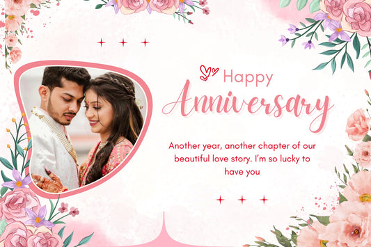 Wedding Anniversary Photo Lithophane Frame with Personalized Name & Photo