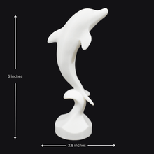 Aquaphin - Minimalist Dolphin On Wave Sculpture